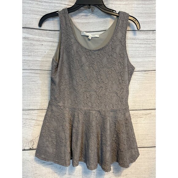 Lovers + Friends Lace Peplum Tank Top Size M - Picture 1 of 3